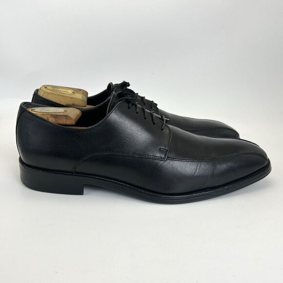 CHARLES TYRWHITT Dress Shoes Mens Sz 9 Black Leather Derby Casual Rubber Soles main image 5